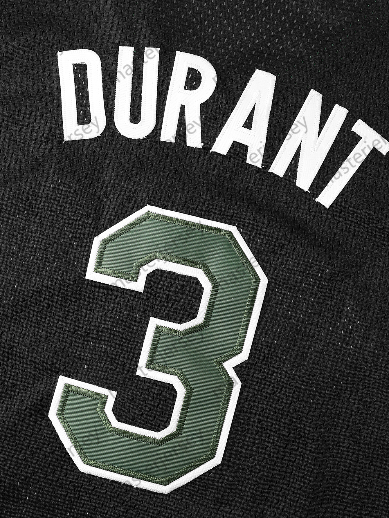 #3 DURANT Men's Basketball Jersey Black Sweatshirt - Embroidered Movie Mesh Sleeveless Stitched Spot Goods Jerseys Breathable Slight Stretch Poly
