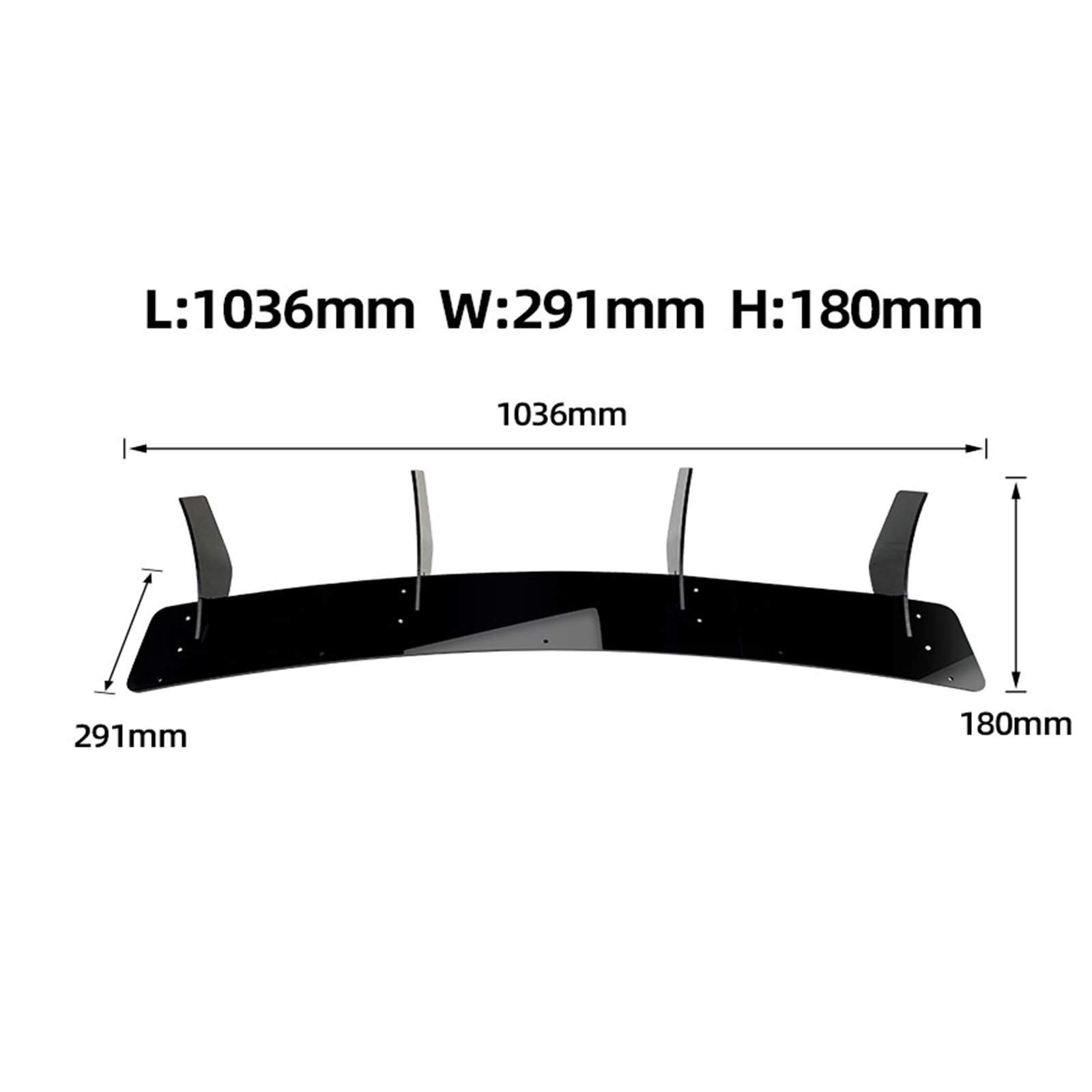 Rear Bumper Diffuser Splitter Spoiler Bracket Kit For Mercedes Benz CLA Class W117 C117 CLA45 AMG Only Sedan 2016-2019 2017 2018