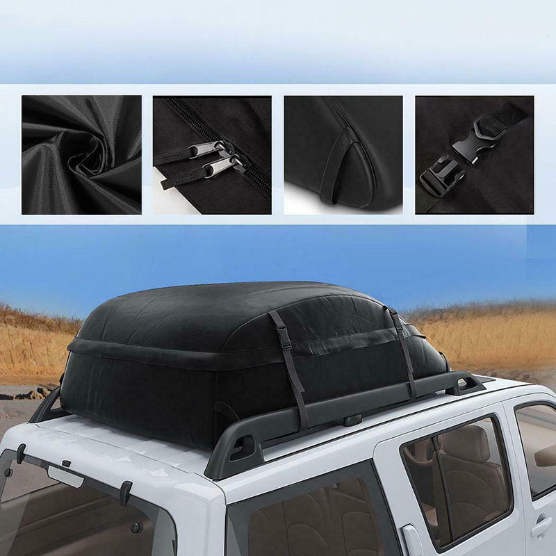 Auto Rooftop Cargo Carrier Cargo Carrier Bag For Car Rooftop 500D Car Roof Top Bag Cargo Carrier 20 Cubic Waterproof