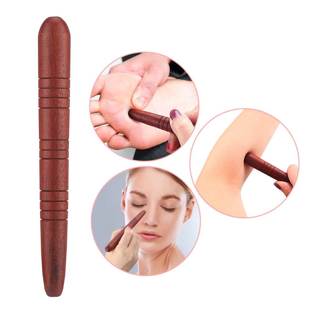 Meridian Massager Household Stick Wooden Acupoint Massage for Foot Face Hand Health Care Deep Tissue Fascia Trigger Body Relax smile