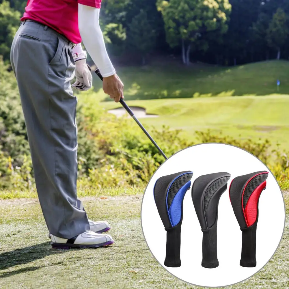 Soft Lining Color Clash Protect The Club Head Golf Club Long Neck Head Cover Golf Club Headcover for Golf