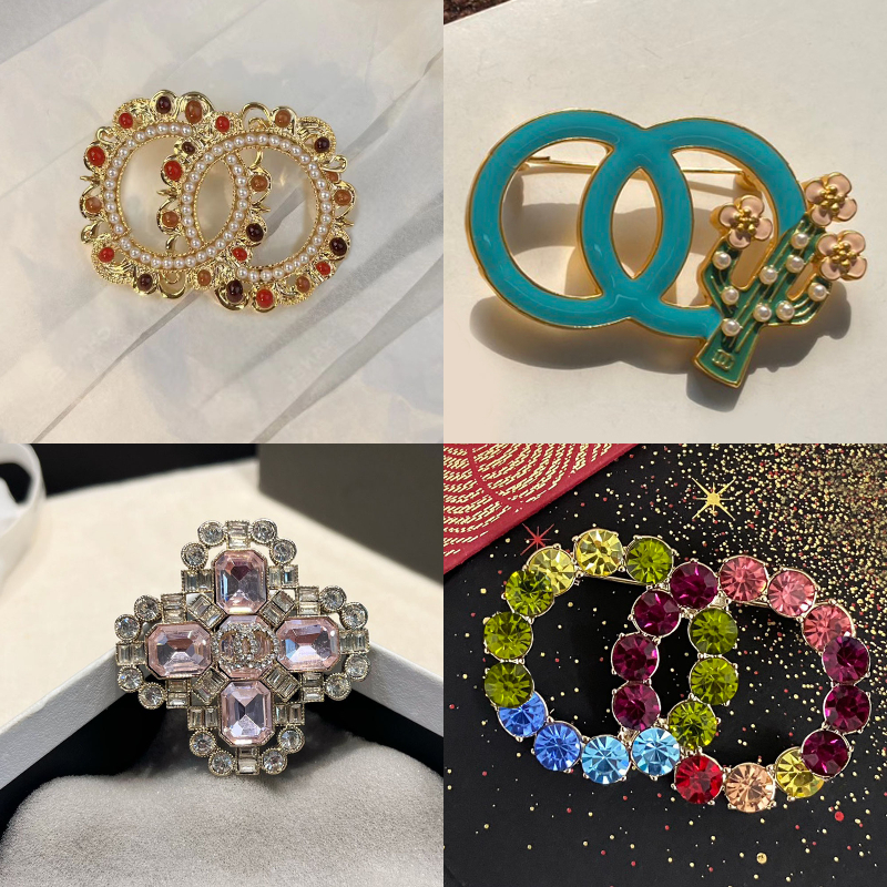 2024 Fashion Classic Brooch Pins Brooches Gold Women Designer Letter Casual High Quality Mens Business Ladies Jewelry Accessories Copper Material