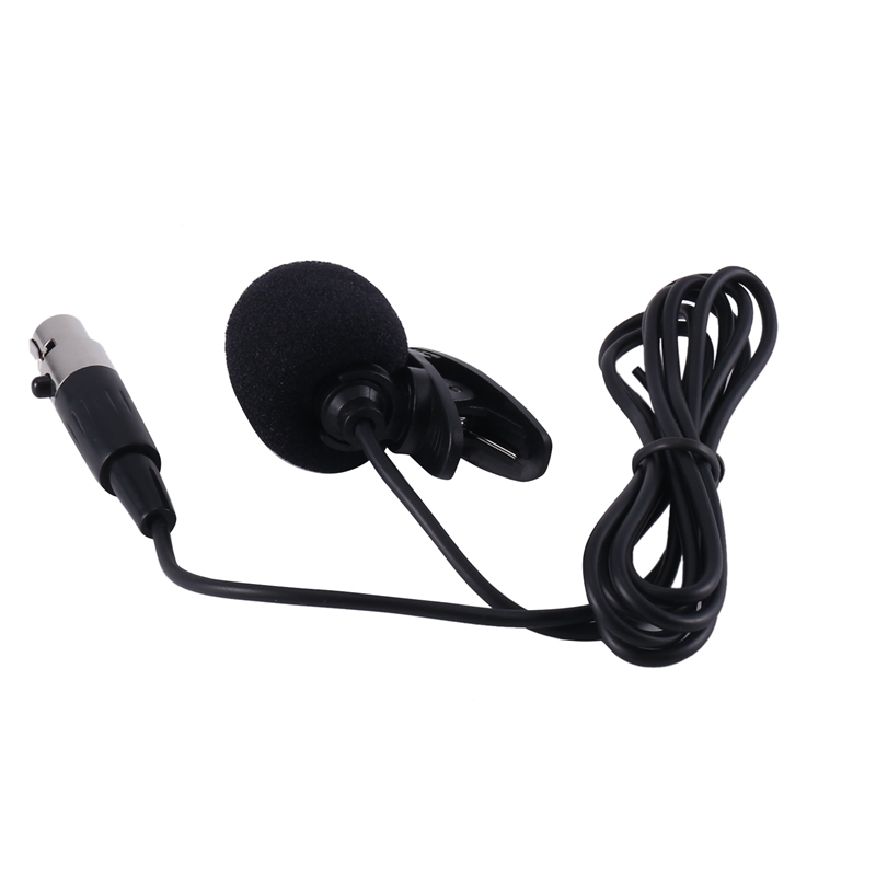 Professional Lavalier Lapel Tie Clip Condenser Microphone 4Pin Mic For Bodypack 4 Pin XLR