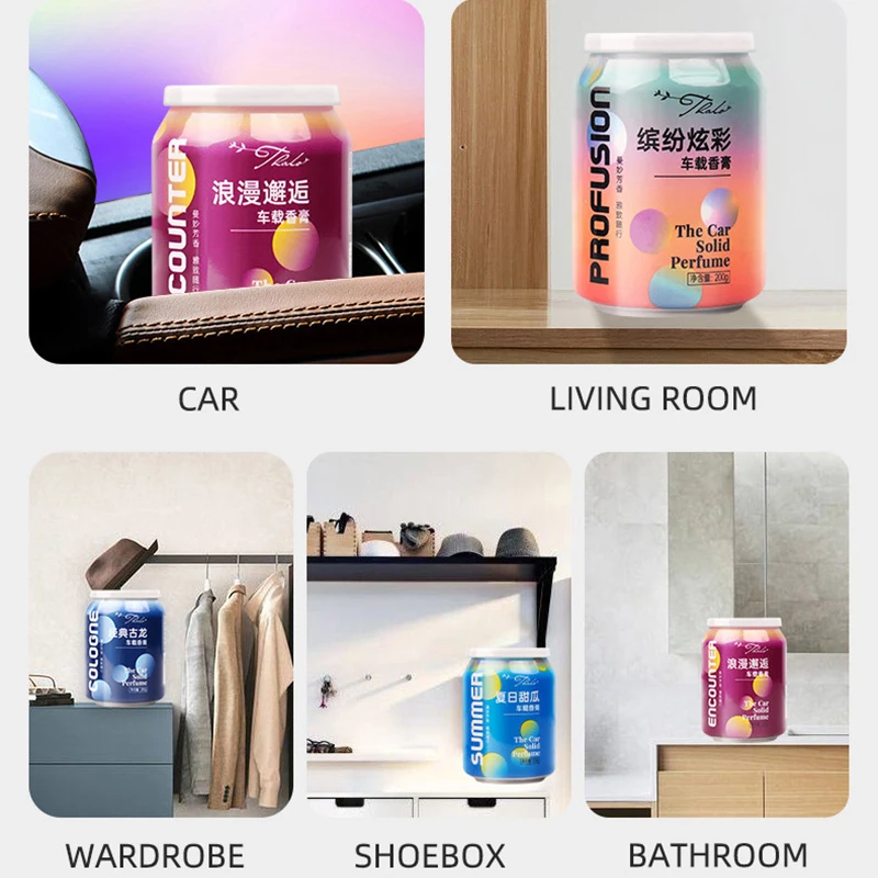 New Solid Parfum Perfume Deodorant Fragrance Aromatherapy for Home Freshener Balm Cup Fresh Air Purifier Car Accessories
