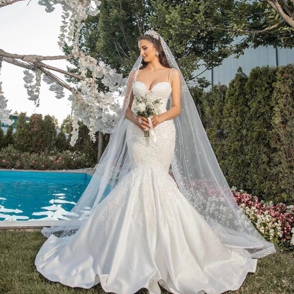 Gorgeous Champange Off Shoulder Wedding Dresses Lace Appliqued Sweep Train Plus Size Wedding Dress Bridal Gowns Vestidos De Novia 01