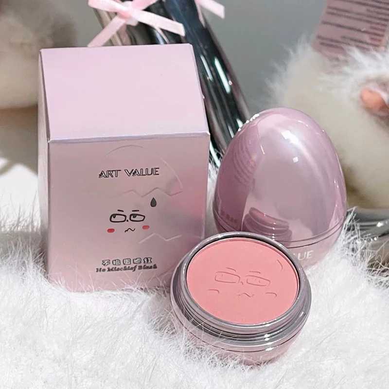 Mischievous Cheek Blusher Ball Silky Smooth Matte Natural Cheek Tint Brighten Face Contour Cosmetic Peach Orange Blush PowderXJ241111
