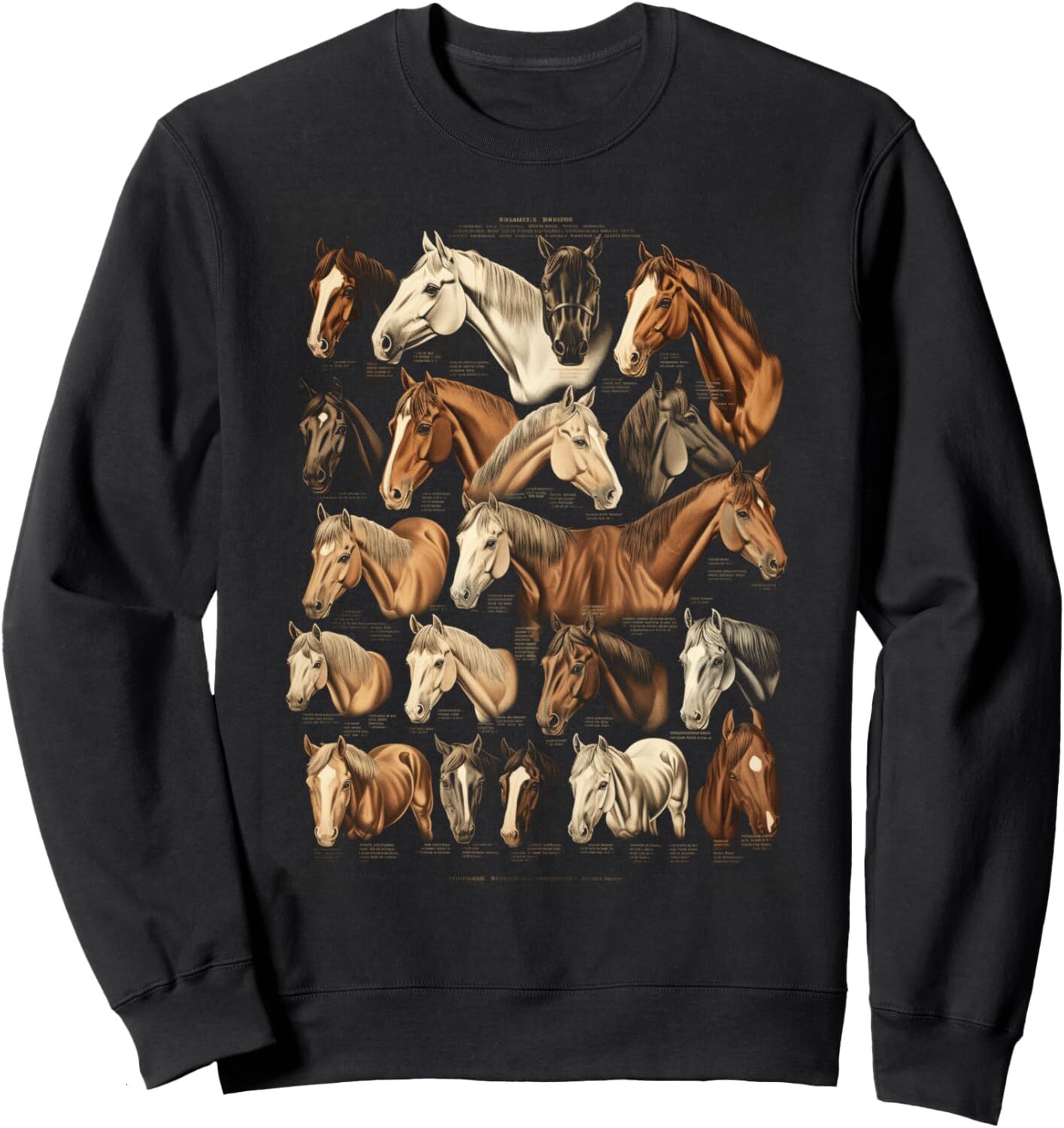 Long Sleeve Shirts for Men sweatshirt Horse Breeds Equestrian Horseback Riding Tee Gifts for Girls Sweatshirt T shirt Tee Streetwear Casual tops cloth