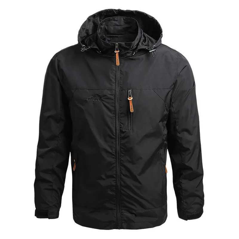 Mens windproof military field jacket mens tactical waterproof pilot jacket hooded sweatshirt mens hunting uniform W241111