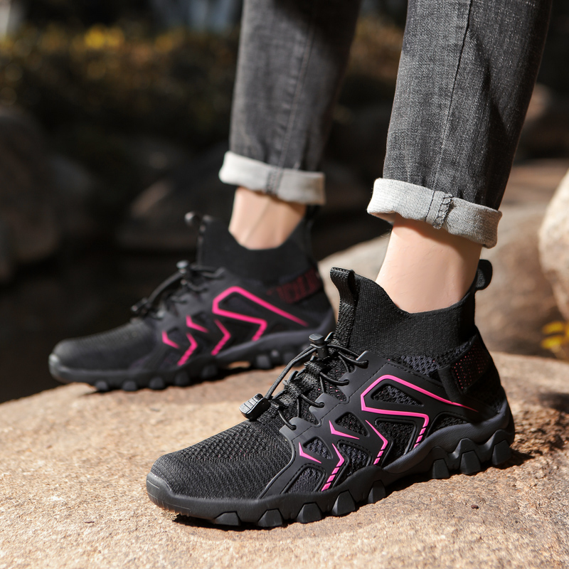 Trekking High-quality Men Hiking Shoes New Women Comfortable Breathable Outdoor Sock Camping Tourism Sneakers Size 36-46 2748