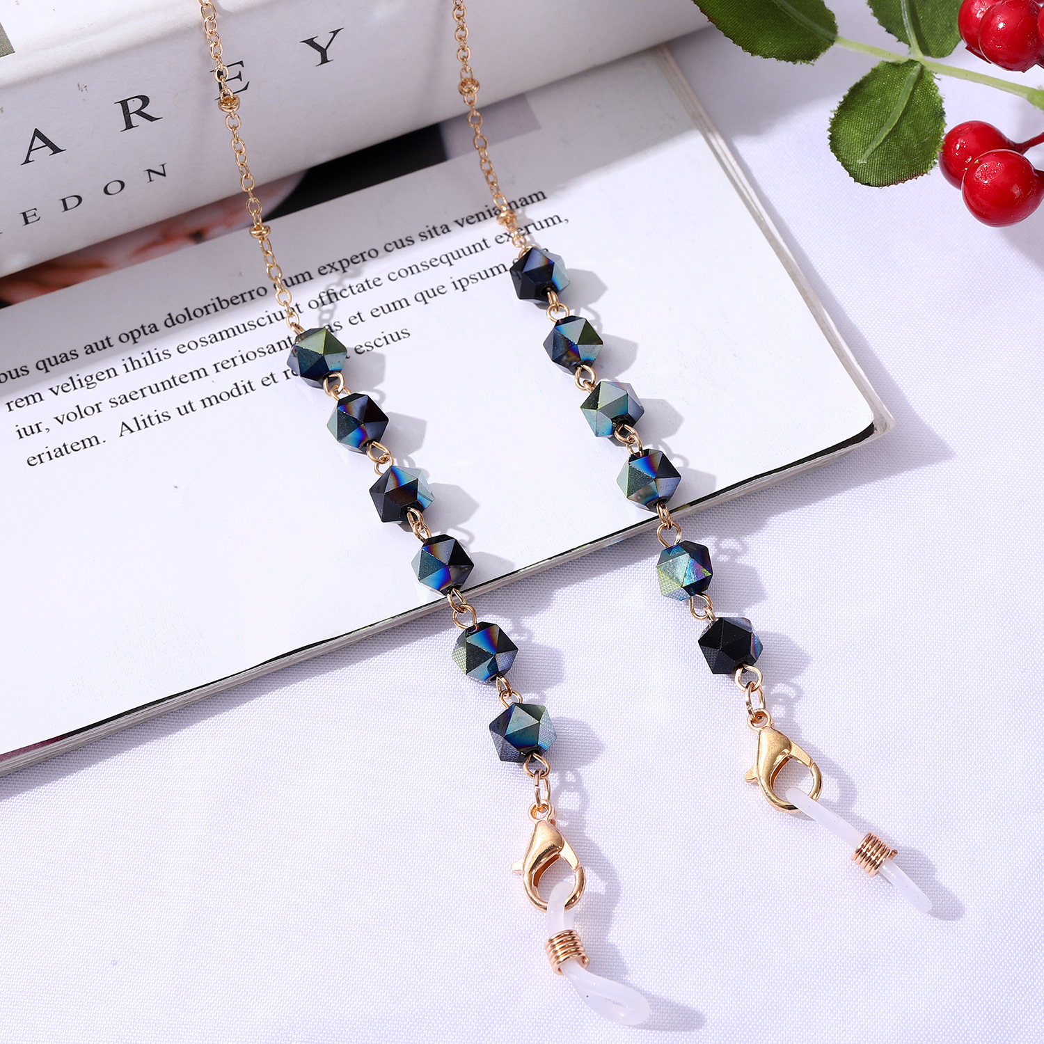 Crystal Beaded Glasses Chains For Women Elegant Mask Chain Holder Sunglasses Lanyard Neck Cord Eyeglasses Jewelry Gift