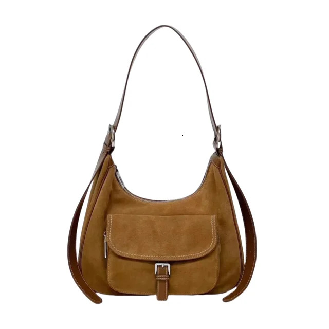 Autumn And Winter New Genuine Women Fashion Single Shoulder Matte Oil Wax Leather Large Capacity Leisure Bag Purse Patent Leather BagVoyage