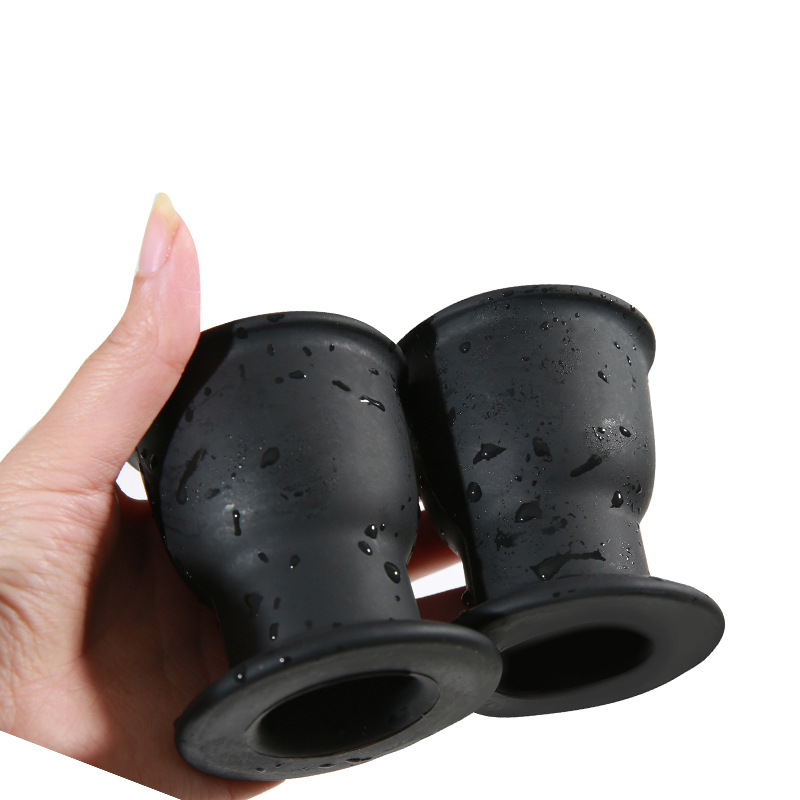 Silicone Black Cleaner Bidet Hollow Rushed Anal Douche Shower Cleaning Adult Enemator Enema Butt Plugs Washing 666 666