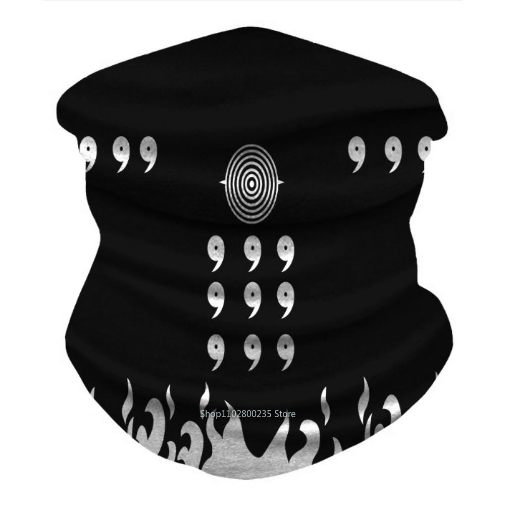 Anime Naruto Cosplay Akatsuki Itachi Bandana Mask Men Women Cycling Mask Winter Mask Scarf Neck Mask Breathable Outdoor Warm Bib