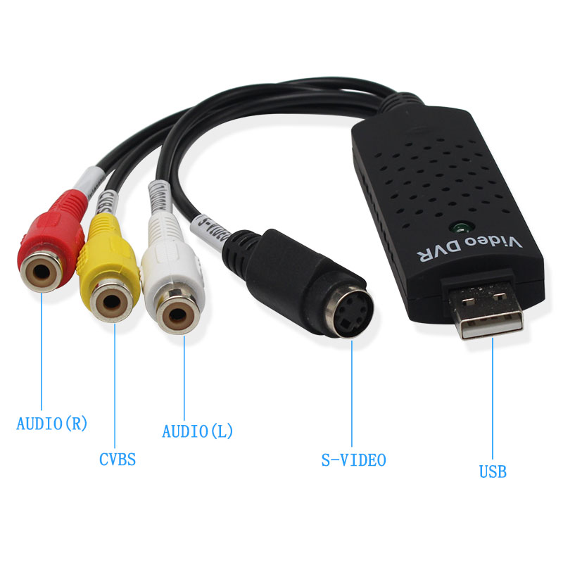USB 2.0 Easy Cap Video Capture Card Audio TV DVD VHS Audio Capture Adapter Card TV Video DVR Capture Adapter c832d 5 12c96