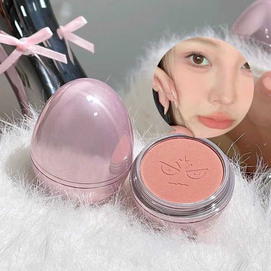 Mischievous Cheek Blusher Ball Silky Smooth Matte Natural Cheek Tint Brighten Face Contour Cosmetic Peach Orange Blush PowderXJ241111