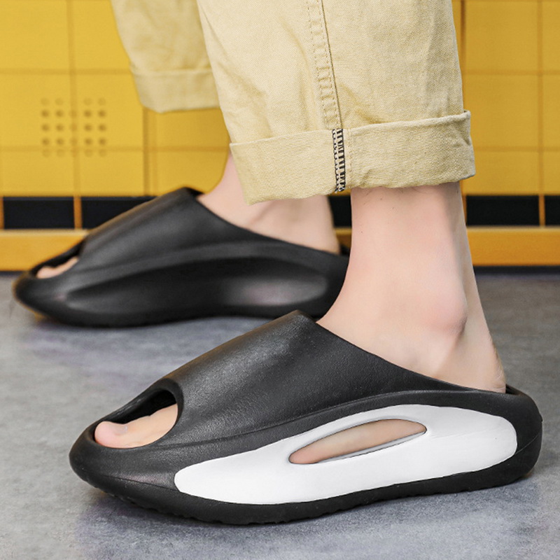 Summer New Sneaker Slippers For Women Men Thick Bottom Platform Slides Soft Eva Hollow Unisex Sports Sandals Casual Beach Shoes 3850