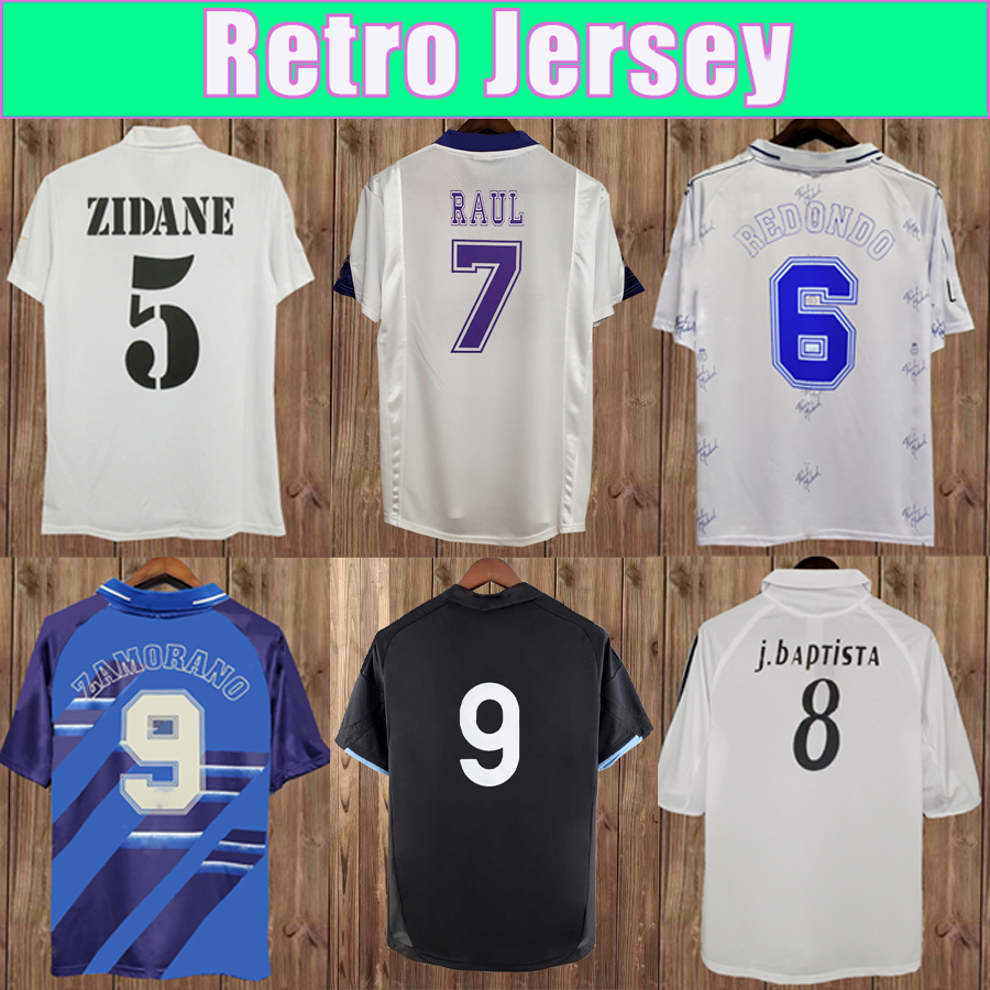 1986 2007 RAUL SEEDORF ZIDANE Mens RETRO Soccer Jerseys R.CARLOS ALONSO KAKA' SERGIO RAMOS Home Away 3rd White Football Shirts