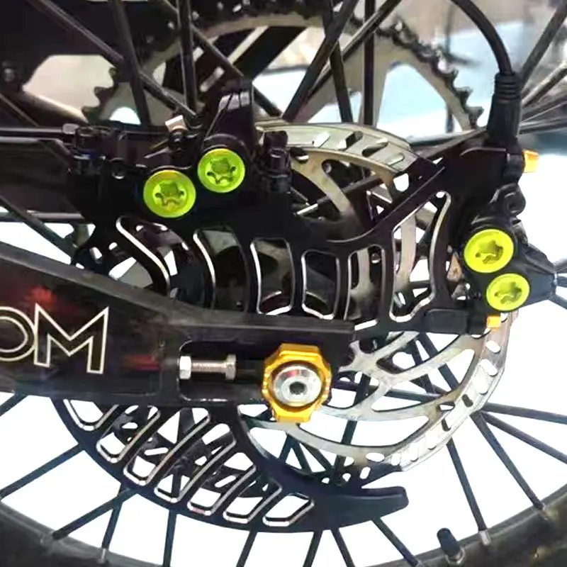 For SURRON Light Bee X Segway X160 X260 Talaria Sting Dual Caliper Mount Shark Fin Disk Disc GuardAlloy Off-road Parts SUR-RON