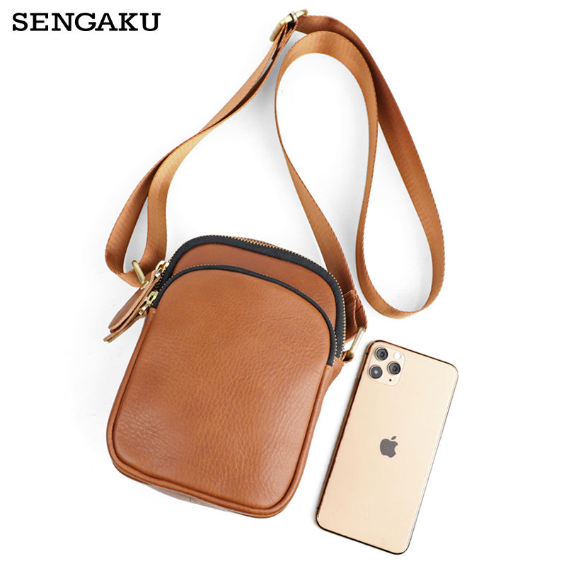 Genuine Leather Men's Shoulder Bag Large Capacity Messenger Sling Bags Casual Small Mini Male Crossbody Bags Handbag 0fa80