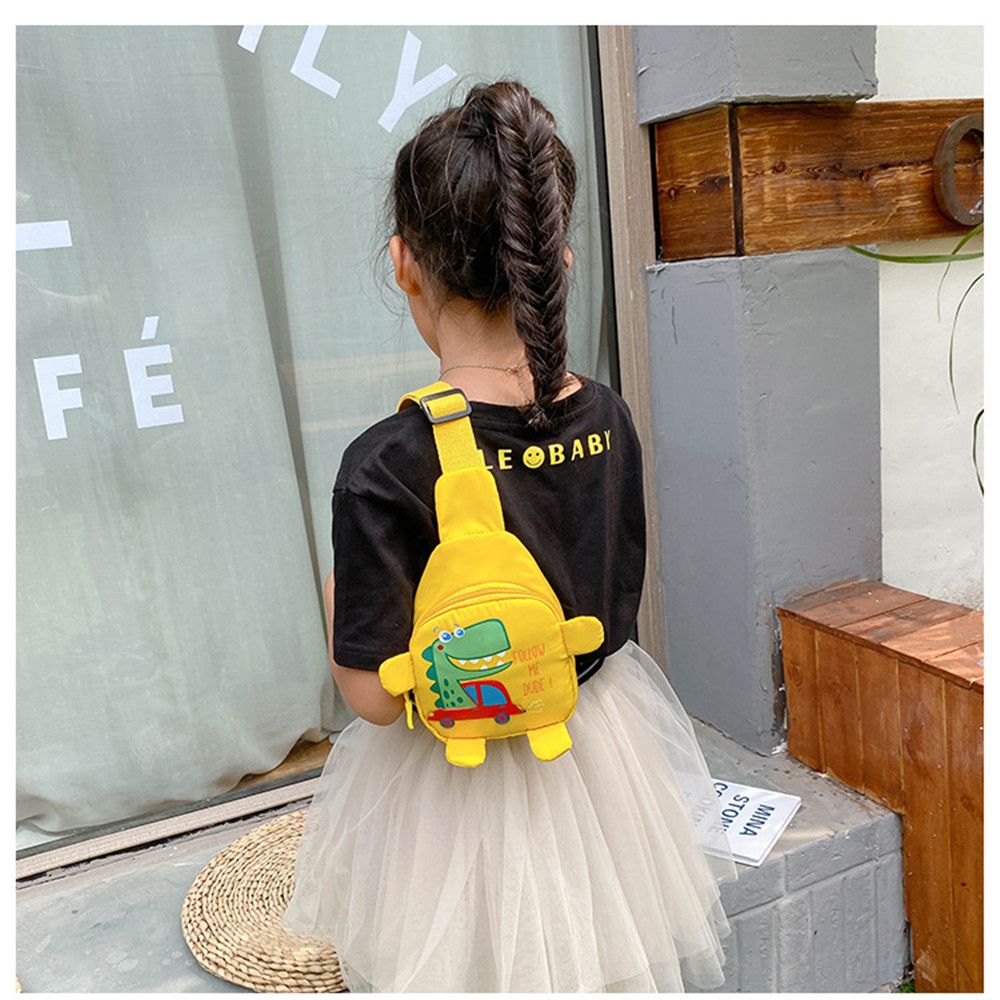 Little Kids Backpack Little Girls Mini Sling Backpack Funny Cartoon Dinosaur Print Travel Satchel Shoulder Messenger Bags