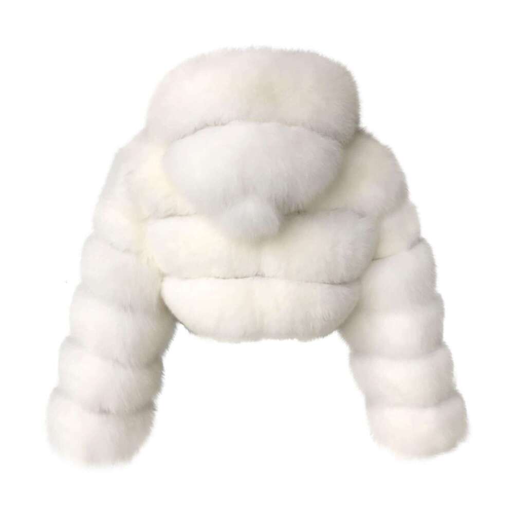 shanshi fur coat women Fur for women winter hooded young and ultra short ladies' spliced fox fur jacket