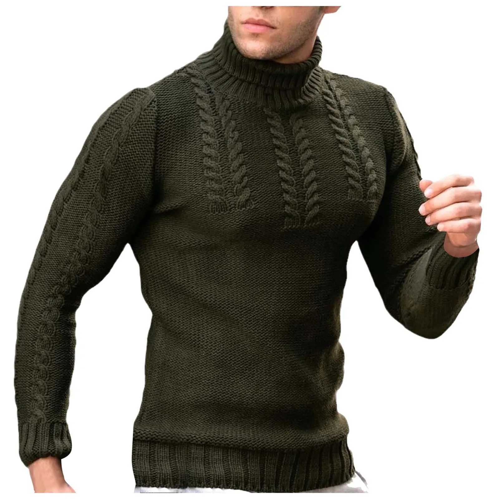Mens casual turtle neck thick knitted hot spun 100 pieces matching style autumn and winter basic base fabric W2411111