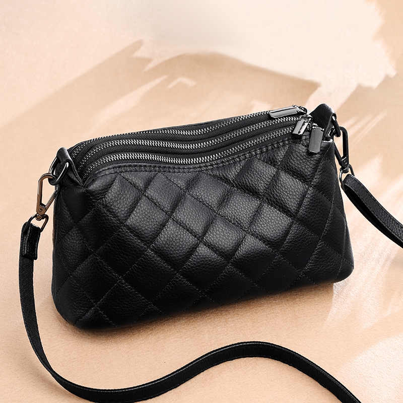 Designer 3 Layers Women's Handbag Cow Leather Female Tote Sac Soft Solid Genuine Leather Shoulder Crossbody Bag For Women a2b32