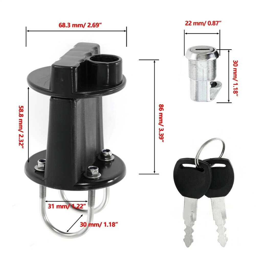 Car Bracket Lock Fastener For 3L 5L Fuel Tank Mount Petrol Can Holder Universal For RV SUV Spare Oil Tank Motorcycle Accessories