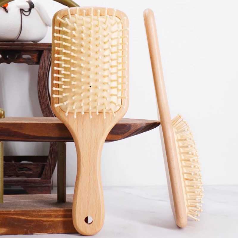 Wooden airbag comb professional anti hair loss massage brush hair brush scalp care W241112