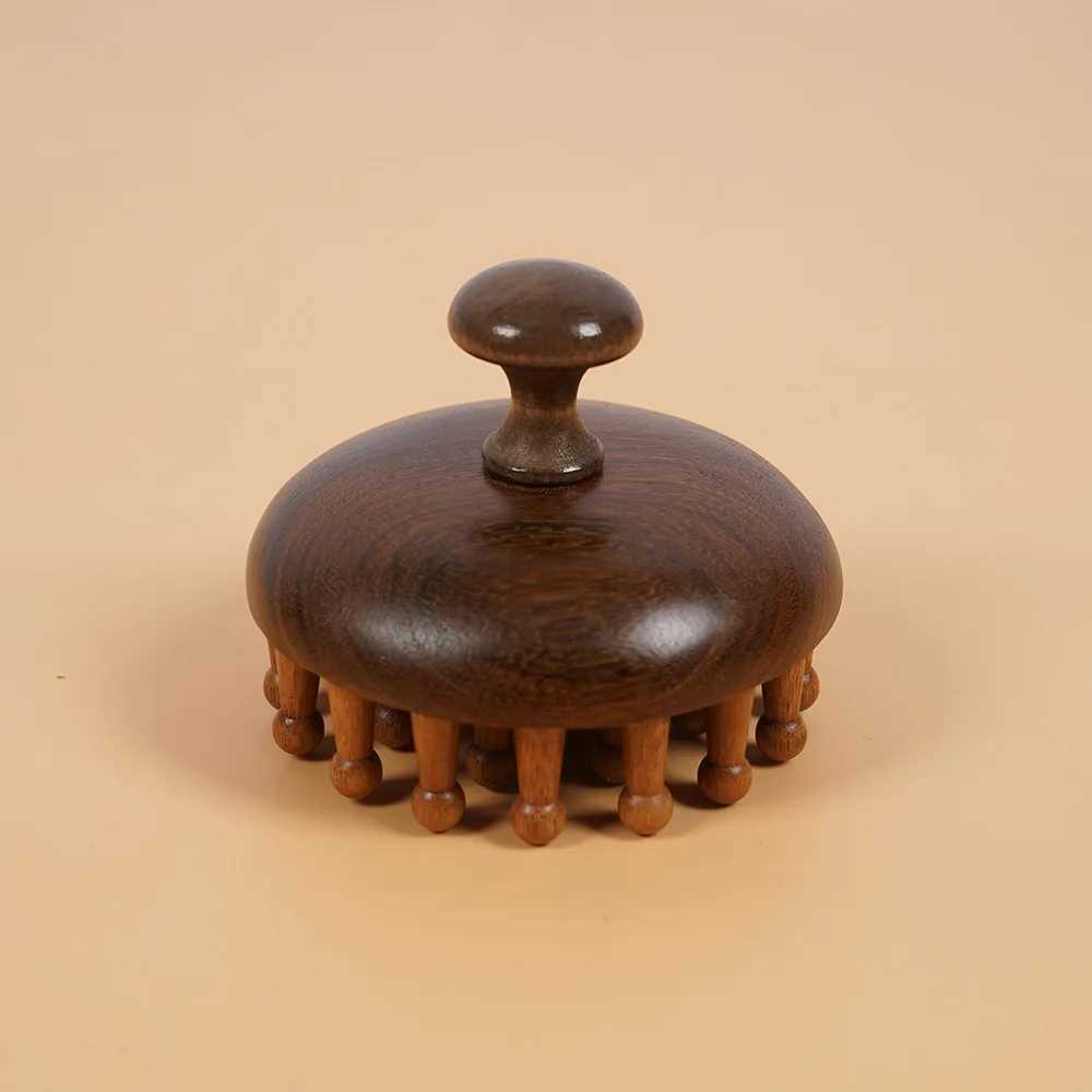 Meridian Massage Comb Gua Sha Massage Tools Copper Wood Treatment Massage Comb Blood Circulation Scraping Massager Anti static W241112