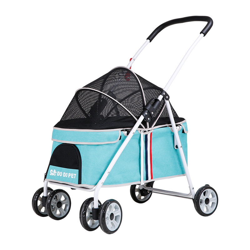 Pet Stroller Detachable and Easy Folding Travel Breathable Aluminum Cat Dog Baby Outdoor Cat Dog Transporter