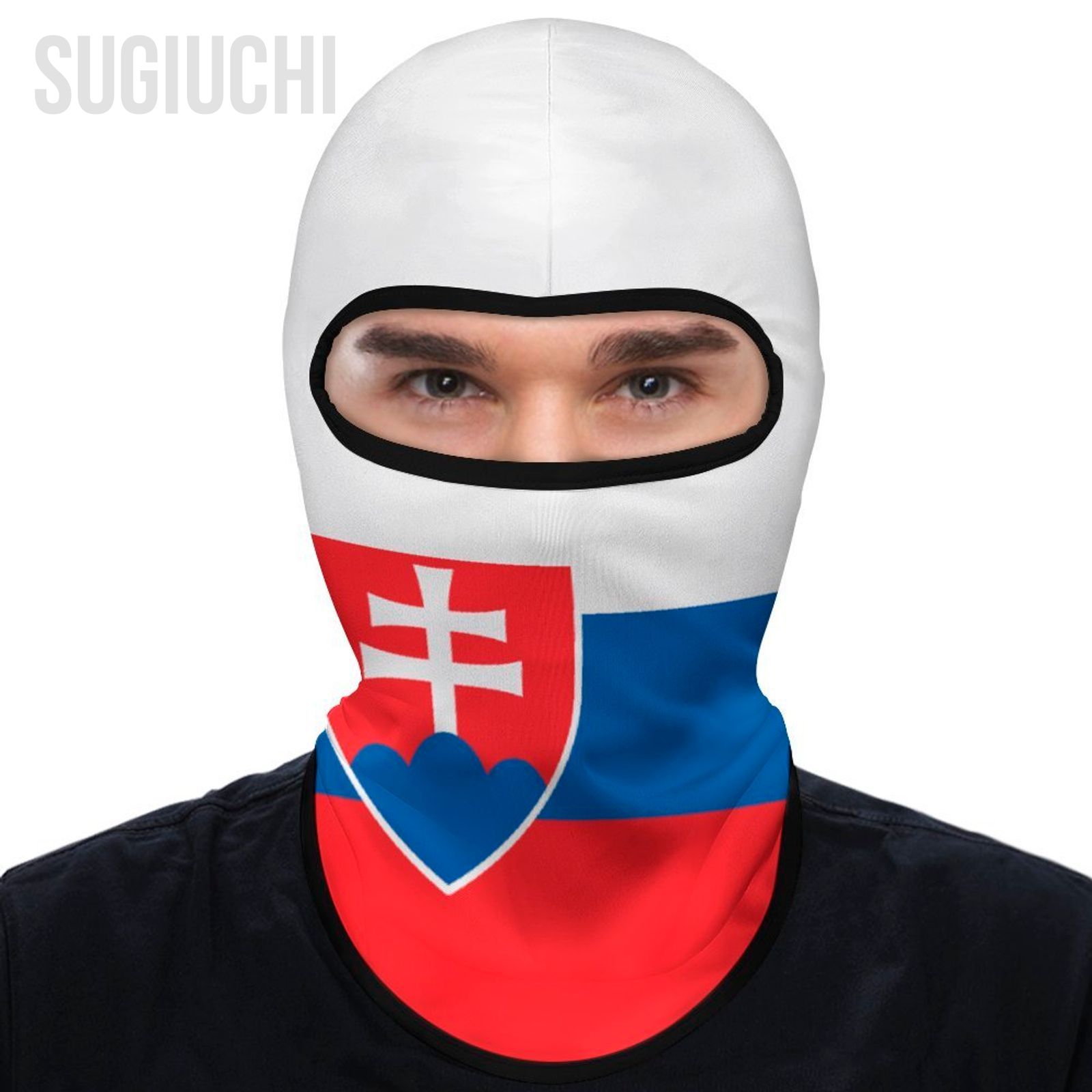 Slovakia Flag Outdoor Cool Sunscreen Motorcycle Face Moto Biker Wind Cap Mask Stopper Windproof Bicycle Cycling Headgear
