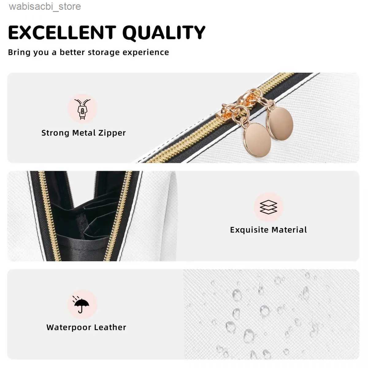 Cosmetic Bags Enfermera En Apuros Leather Makeup Bags Trendy Large Capacity Cosmetic Bags Merch Woman Zipper Beauty Toiletry L49