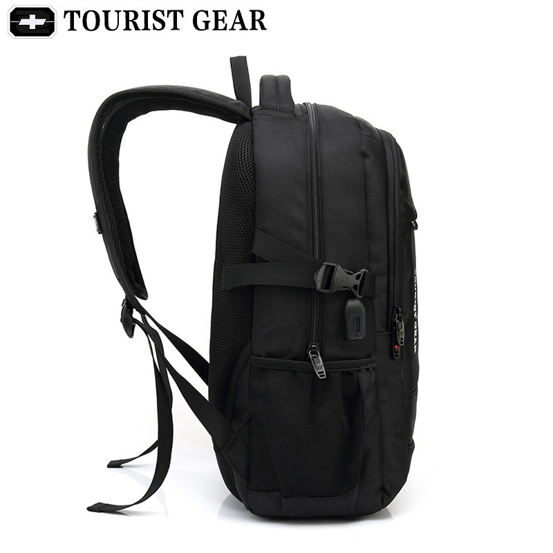 Brand mochila usb Design Men's Travel Bag Man Swiss Backpack Polyester Bags Waterproof Anti Theft Laptop s Men f7829