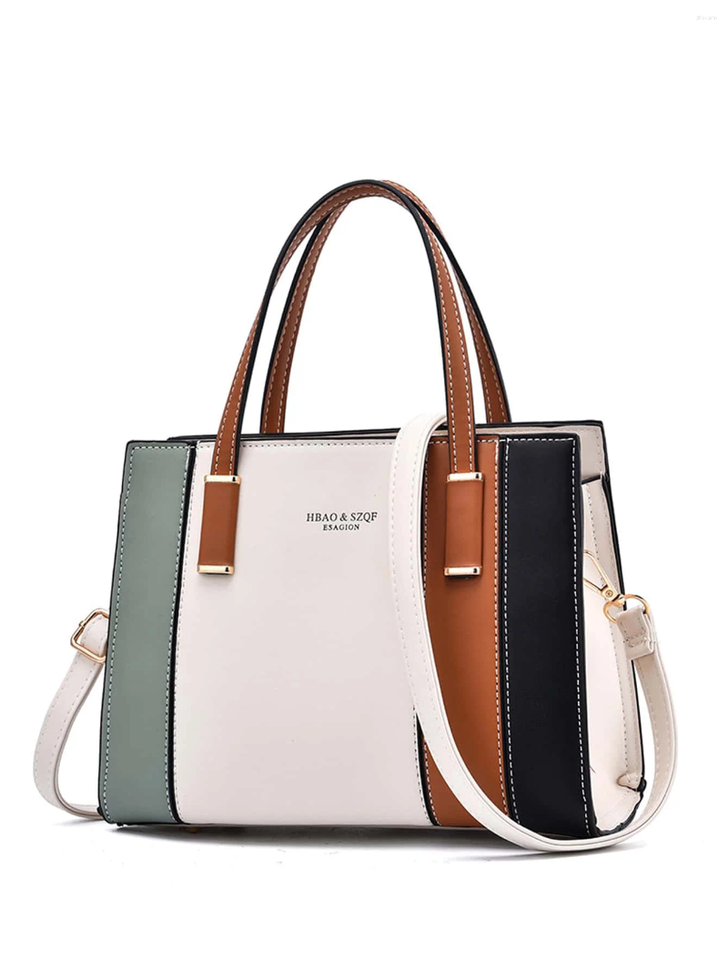 Free Shipping Evening Bags Color Block Square Hand Bag Women's Striped Shoulder Tote Rookies & White-collar Workers Designer Bag Luxury Bag Tote 