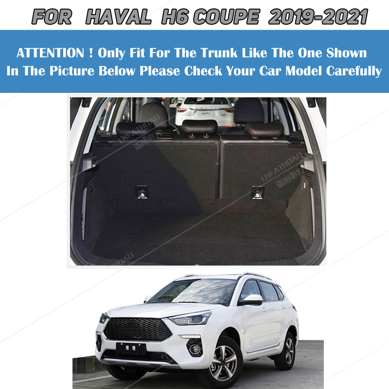 Auto Full Coverage Trunk Mat For HAVAL H6 2019-2021 20 Car Boot Cover Pad Cargo Liner Interior Protector Accessories 2f0f9