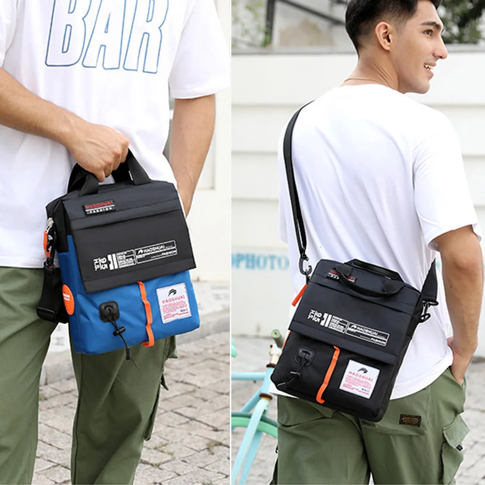 Men Cross Body Shoulder Top Handle Tote Bag Casual Military Fashion Outdoor Sports Nylon Male Sling Messenger Handbag 241111