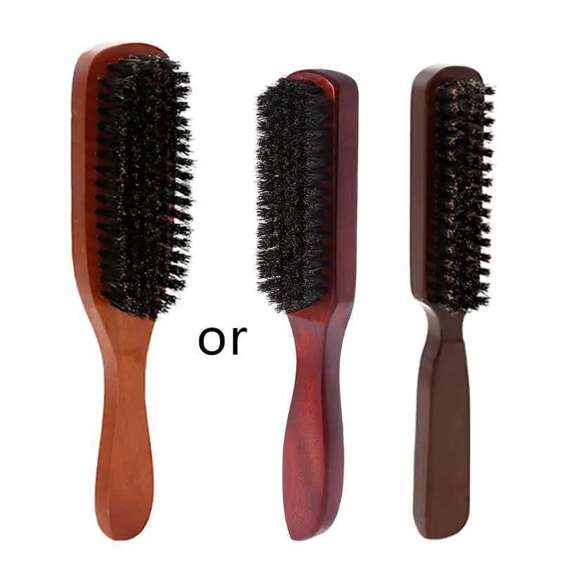 Brush wooden handle brush comb keratinization straightening W241112