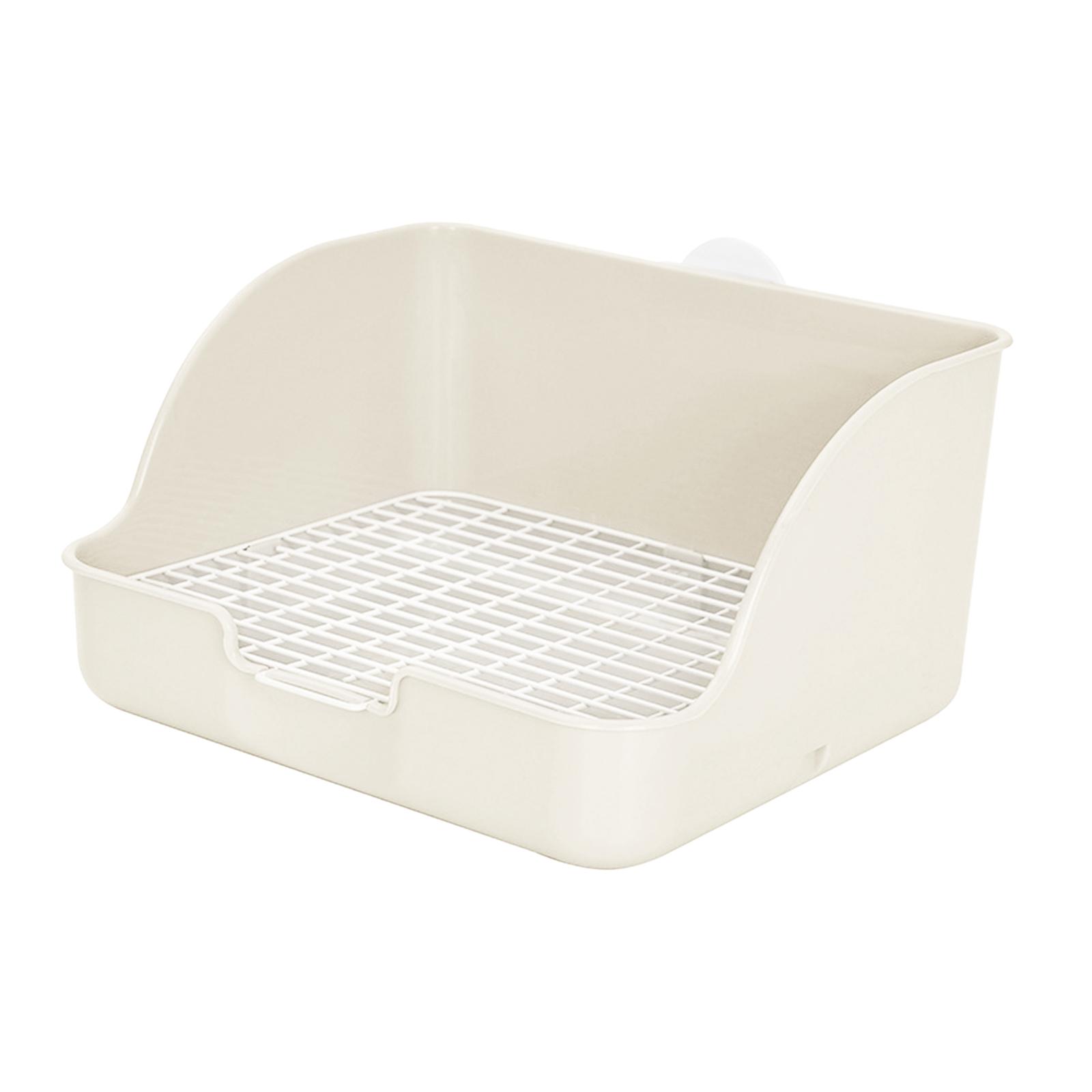 Rabbit Litter Box Rectangular Pet Toilet Pet Pan Potty Small Animal Litter Pee Pan Tray Toilet Easy Operation Bigger Pet
