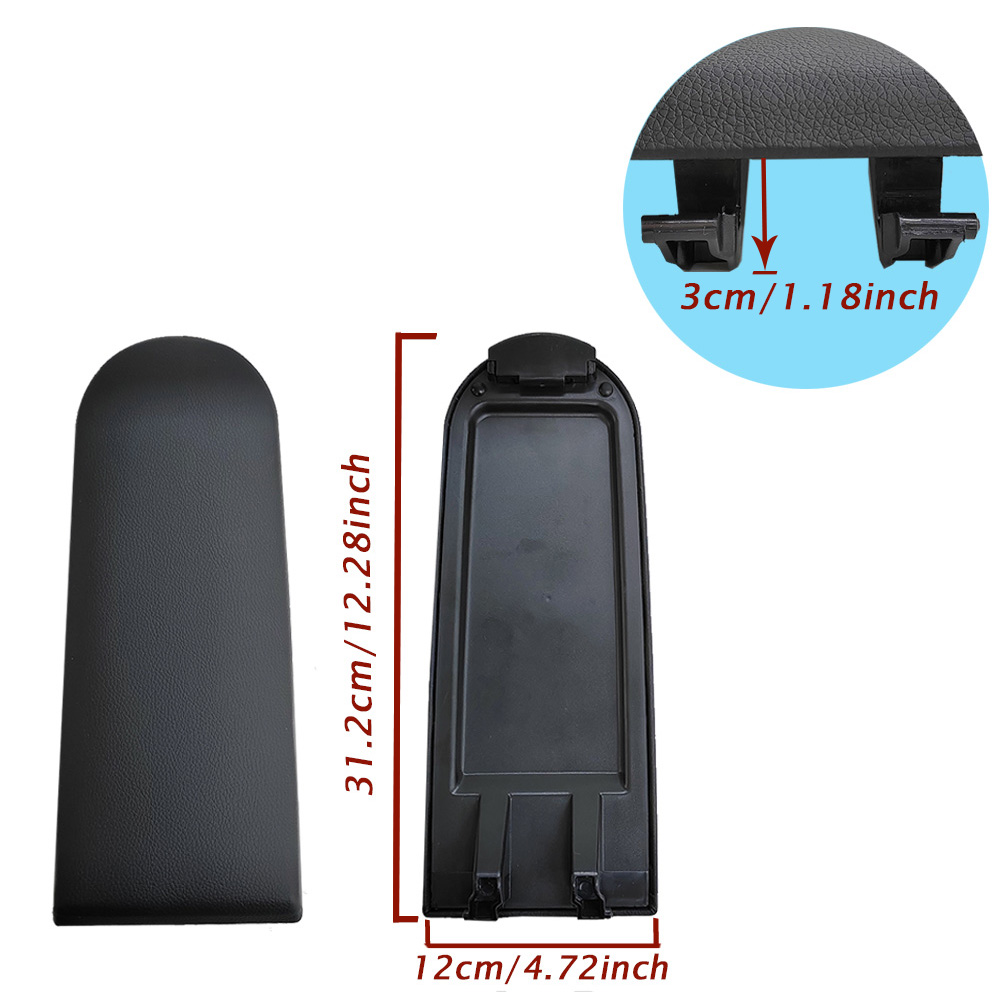 For Jetta Golf 4 Bora Beetle Passat B5 Vw Polo 6R Leather Car Center Console Armrest Cover Lid 1PC