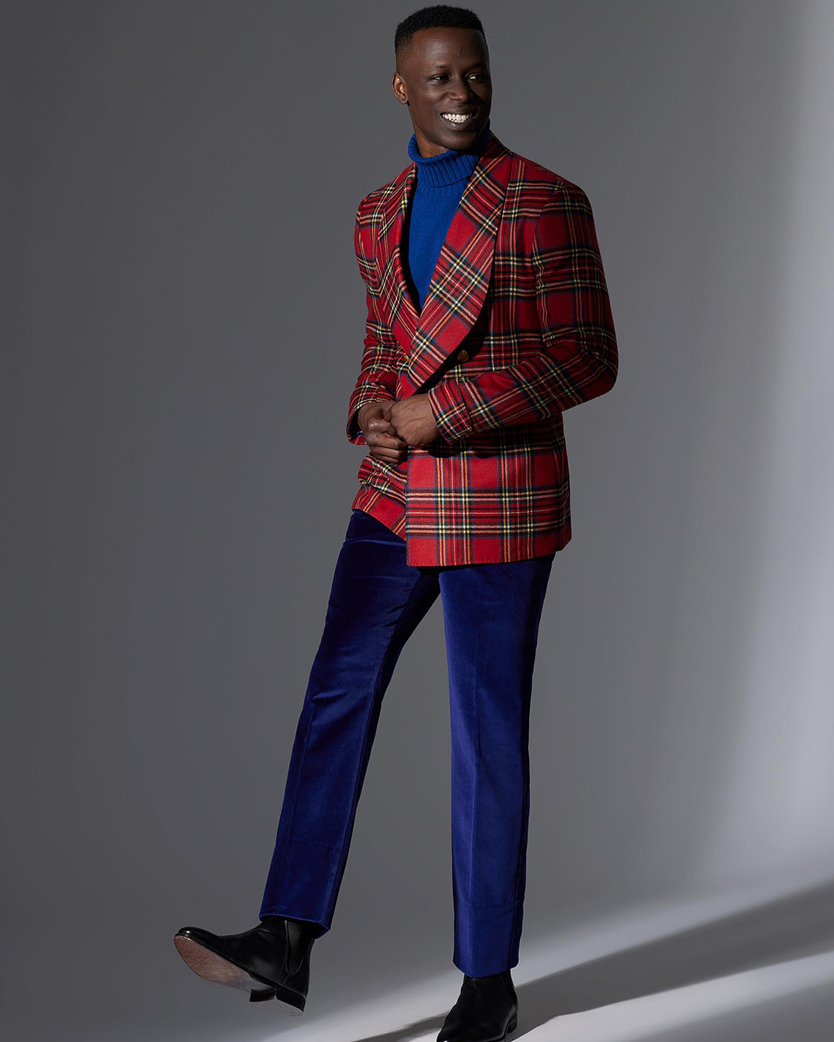 Vintage Men's Blazer Wedding Tuxedos Shawl Lapel Double Breasted Tartan Ceremony Formal Groom Wear Party Birthday Coat Custom Made