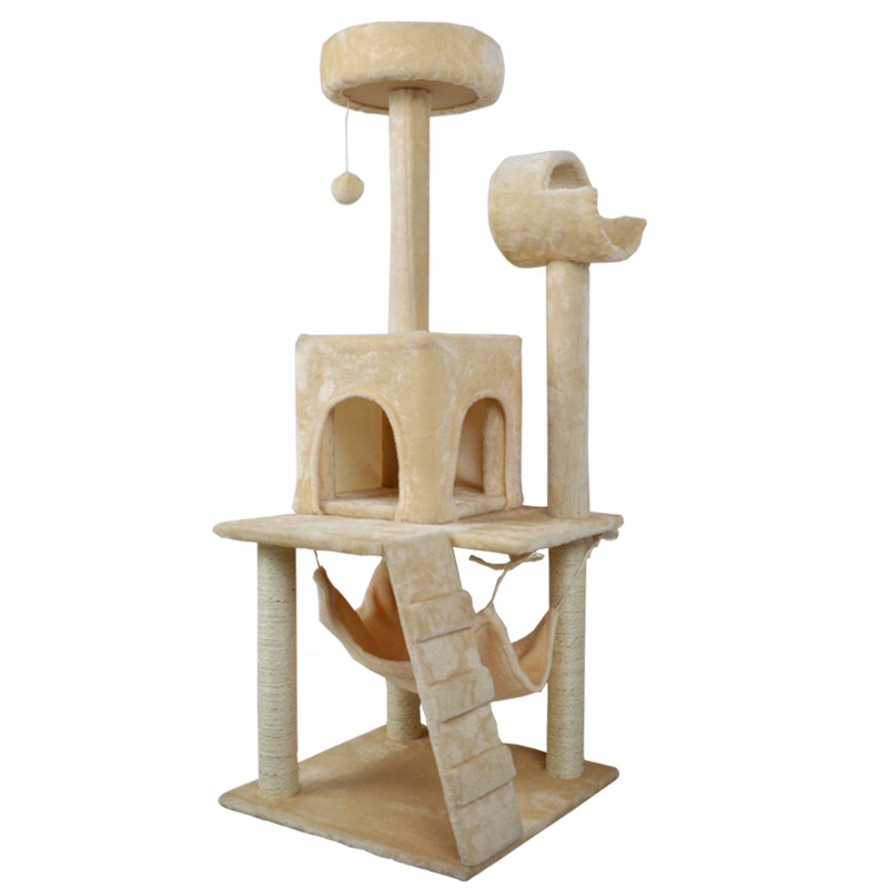 Cat Climbing House Top Selling Products Modern Cat Furniture With Hanging Toy Funny Pet Toy Cat Tree