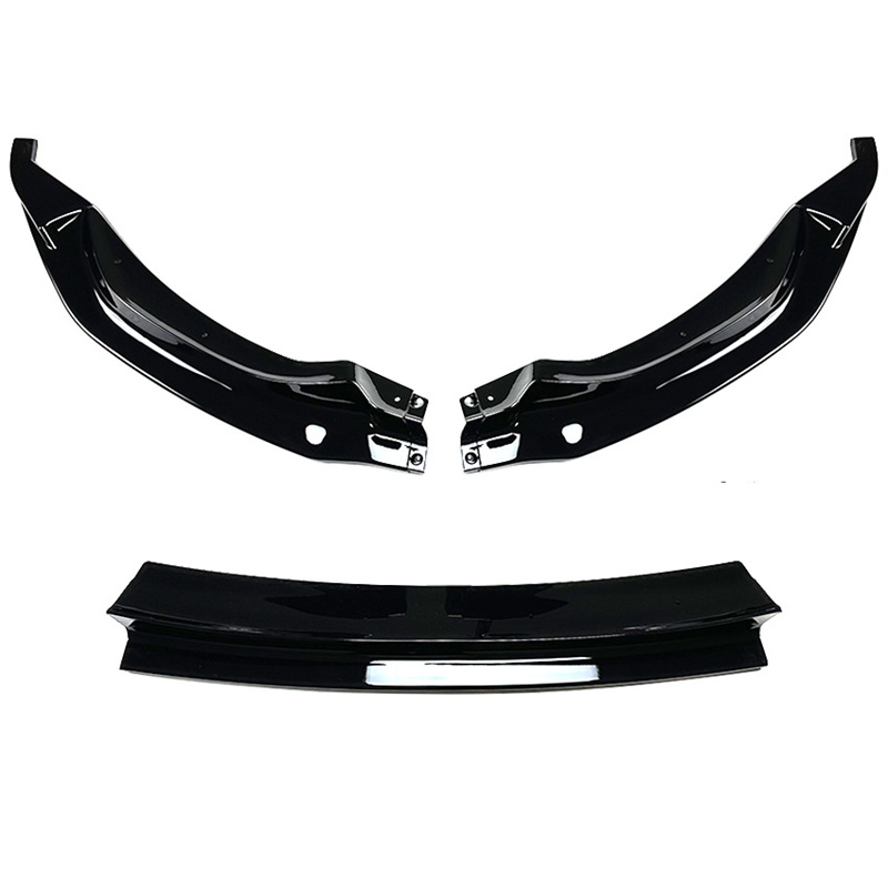 3PCS GLOSS Car Front Bumper Lip Spoiler Protector 2015-2020 For M3 F80 M4 F82 F83 Diffuser Splitter Cover Gurad