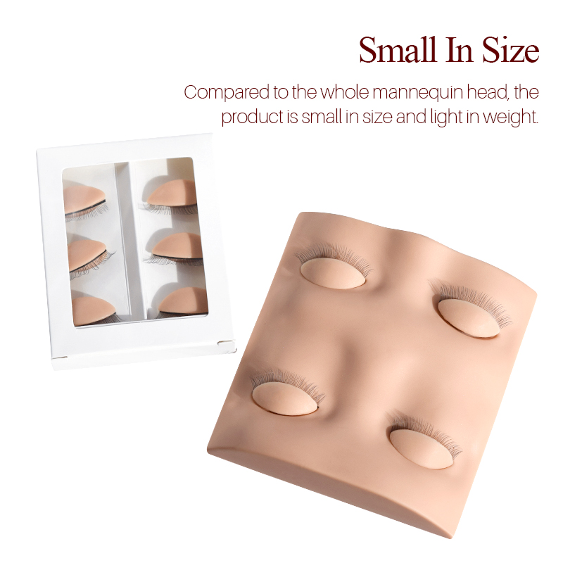 H&L Since 1990 Eyelashes Extensions Silicone Gel High Quality Replaceable Eyes Mannequin Head Makeup Tools