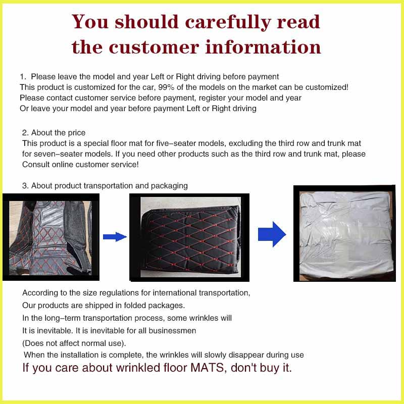 Universal Floor Mats PU Leather Auto Foot Pad 5Pcs Set Protector Automobile Interior Carpet Waterproof Car Accessories