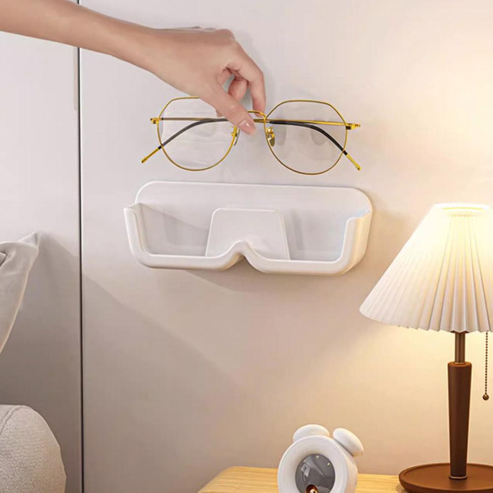 Glasses Wall Hanging Stand Holder Eyewear Storage Display Case Shelving Adhesive Sunglasses Wall Display Organizer Rack