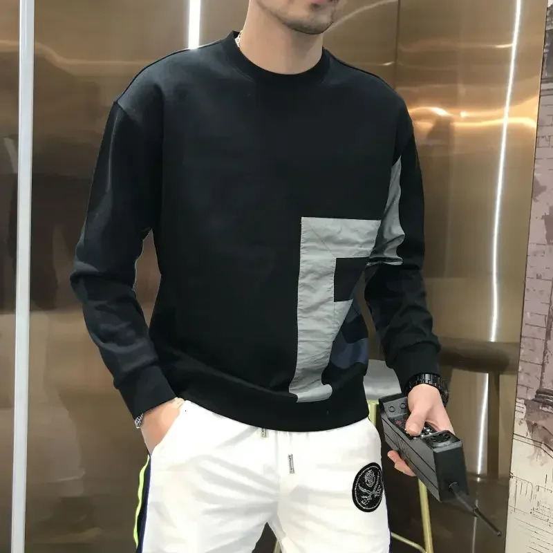 Printed white sports shirt long sleeved mens zipper Y2k single piece Xxl sales high quotation mens T-shirt 241112