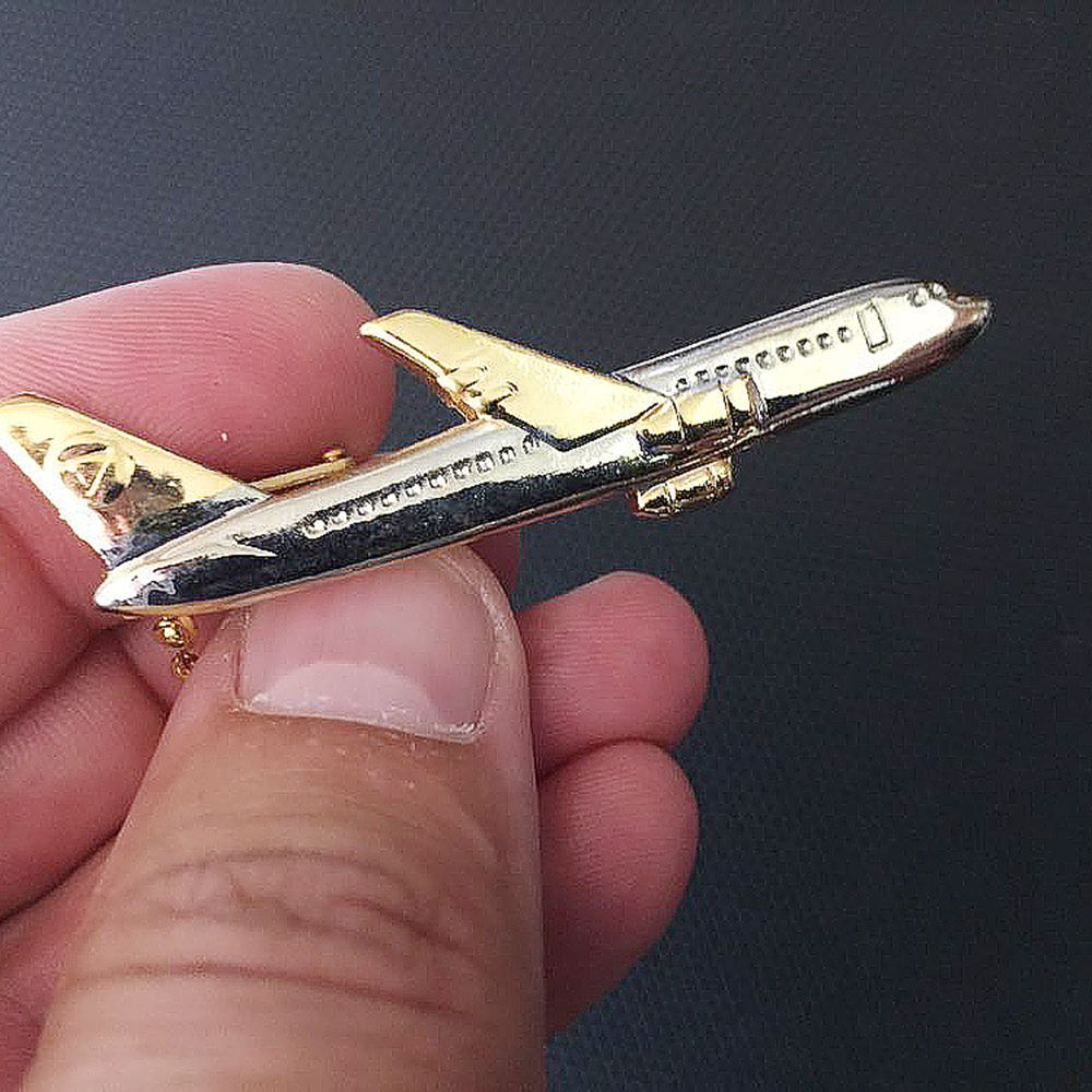 High Quality Retro Airplane Shape Tie Clip Wedding Shirt Tie Pin Accessories Classic Design Simple Practical Necktie Clasp