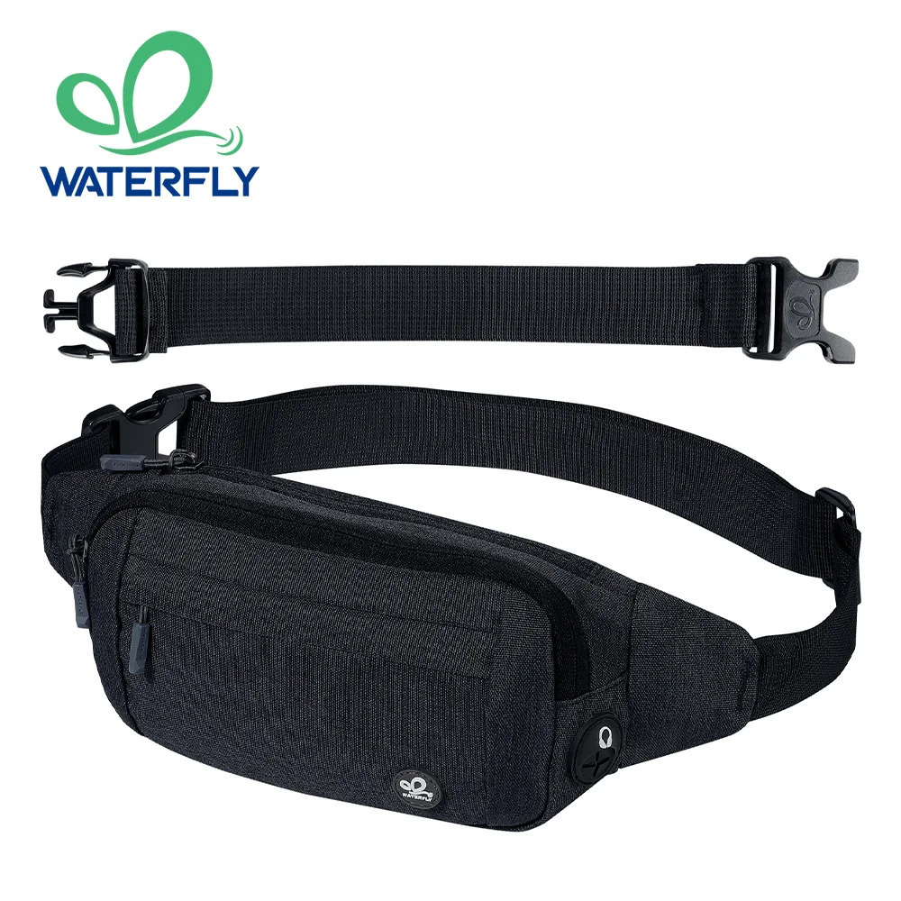 WATERFLY Fanny Pack Waist Bag Pouch Bum Belt Shoulder Crossbody Chest Pocket Sport For Jogging Hiking Hiker Woman Man 241111