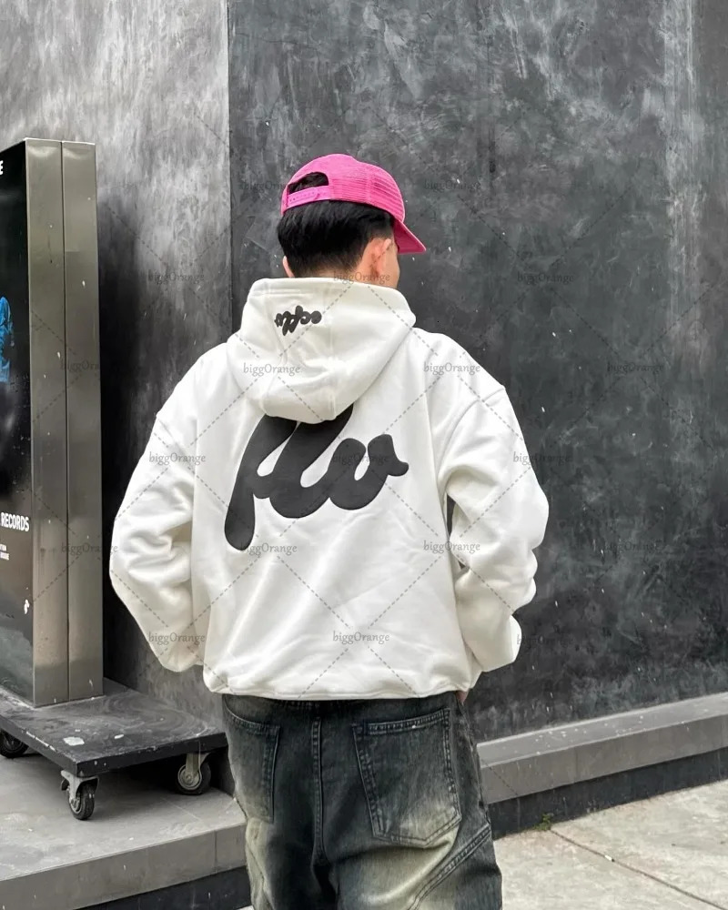 Y2K American Retro Fashion Loose Oversized Sweatshirt Men Street Hip-hop Harajuku Letter Print Casual Versatile Hoodie Women 241111